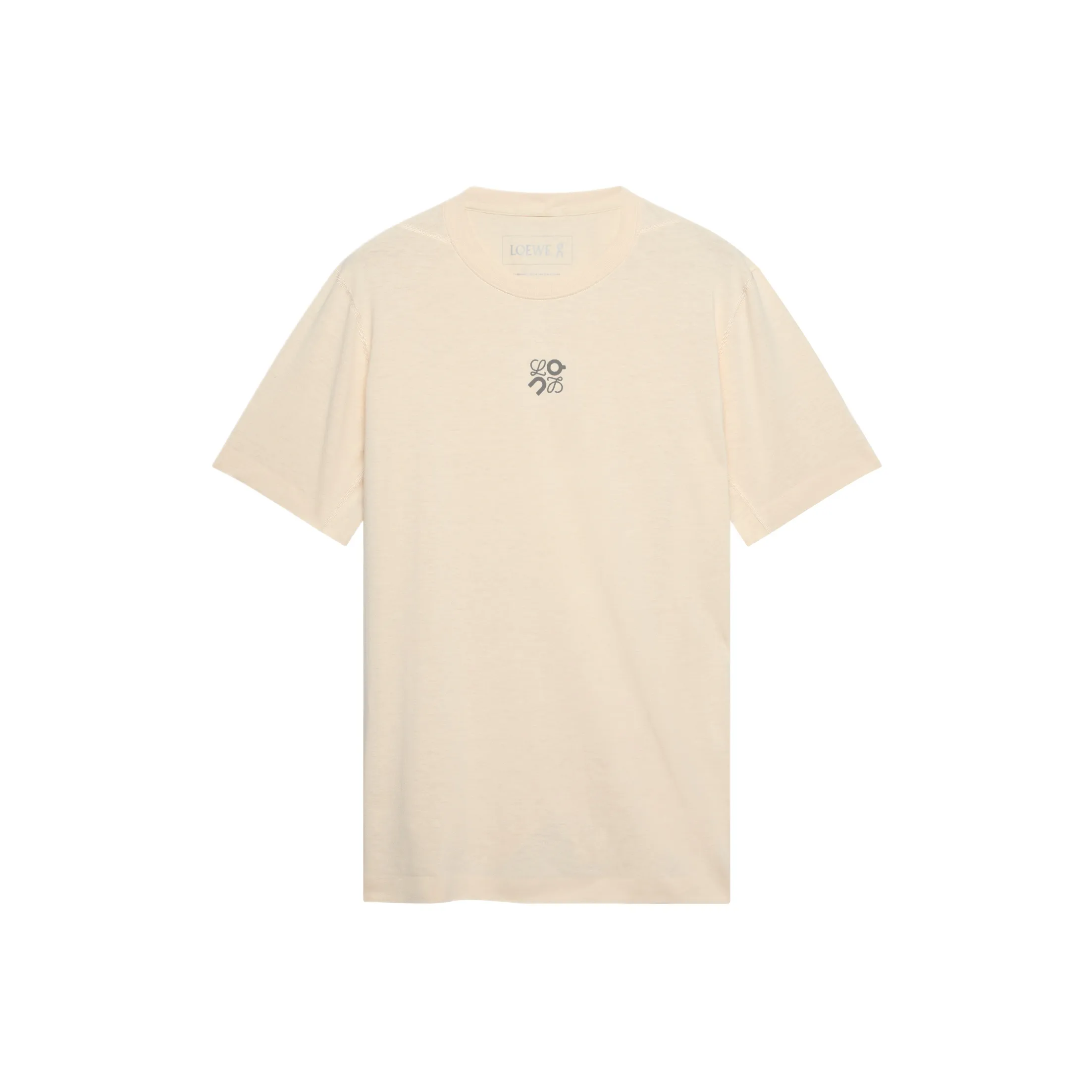 On x LOEWE Active SS25 T Shirt Unisex Beige Yellow