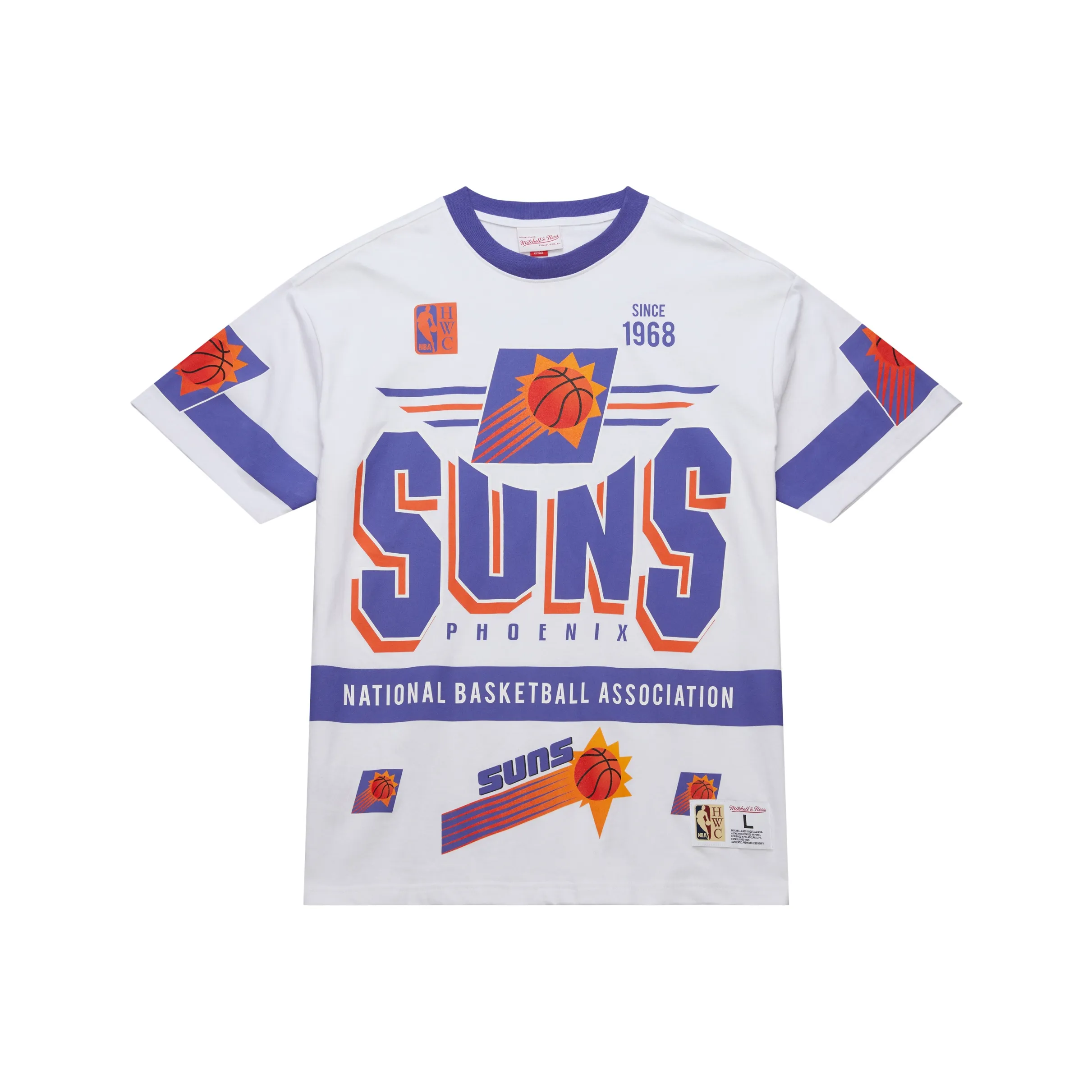 MITCHELL NESS T-Shirt Унисекс Белый