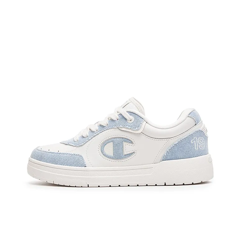 Champion Balance Low Top Skateboard Shoes Unisex Milk White/Moonstone Blue