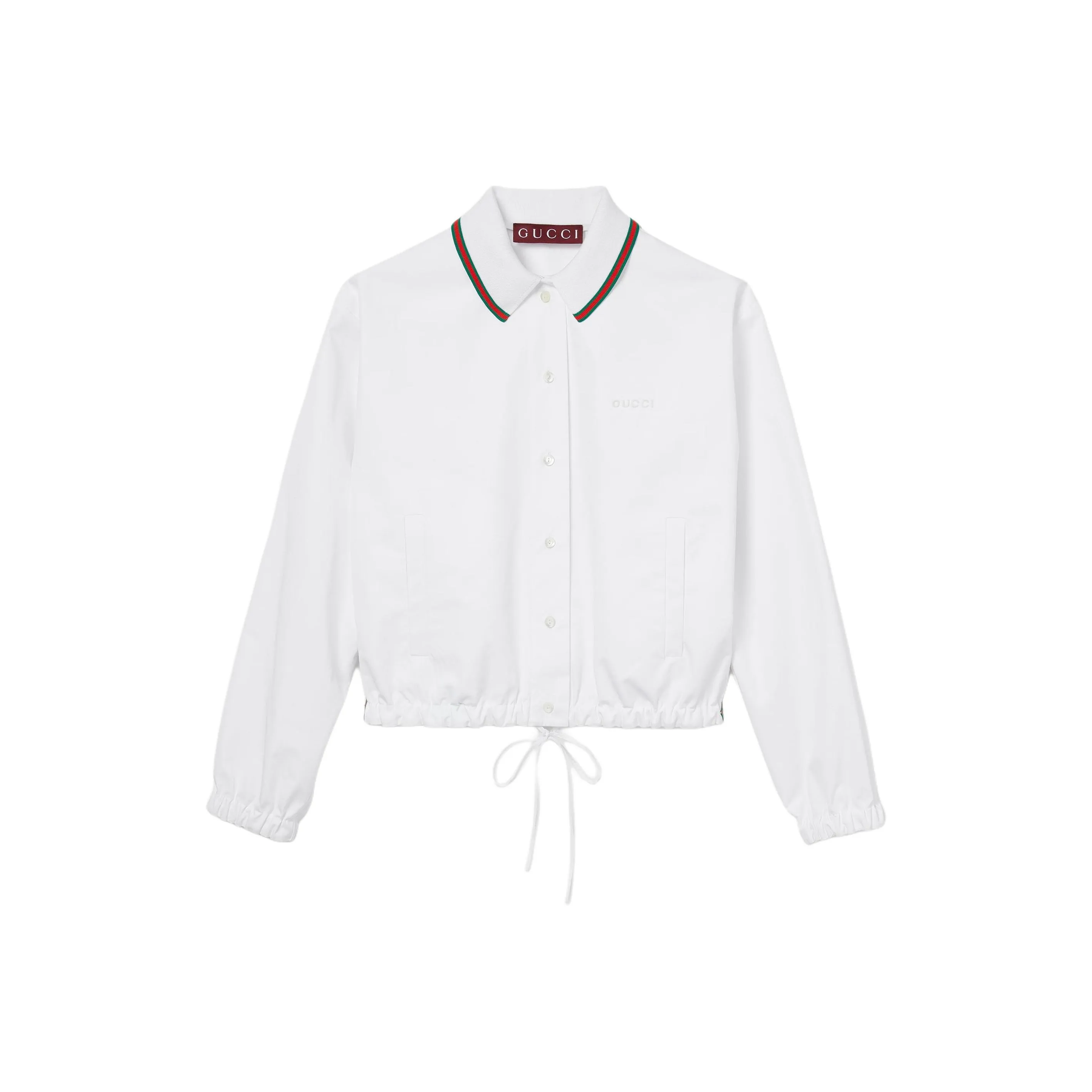 GUCCI Cotton Poplin Shirt With Drawstring