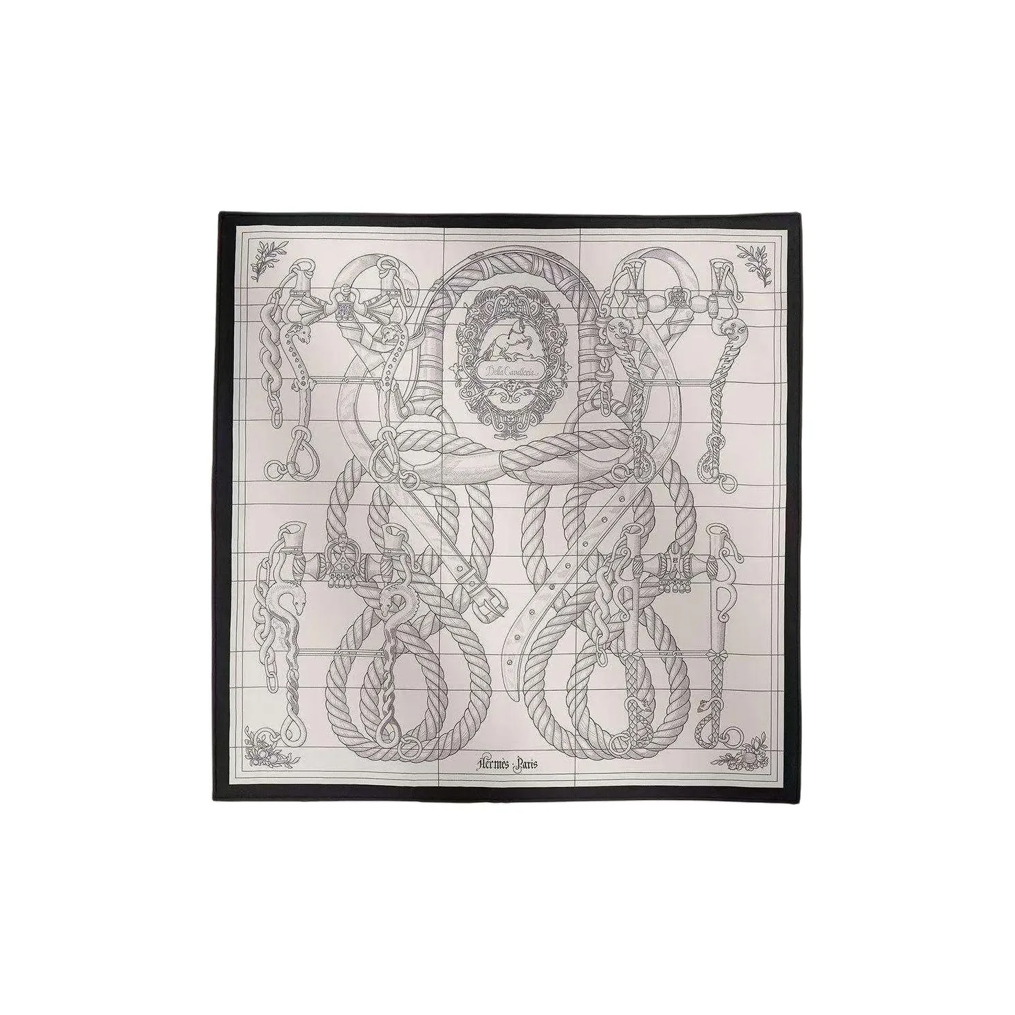 HERMES Silk, Mulberry Silk Scarves Unisex White