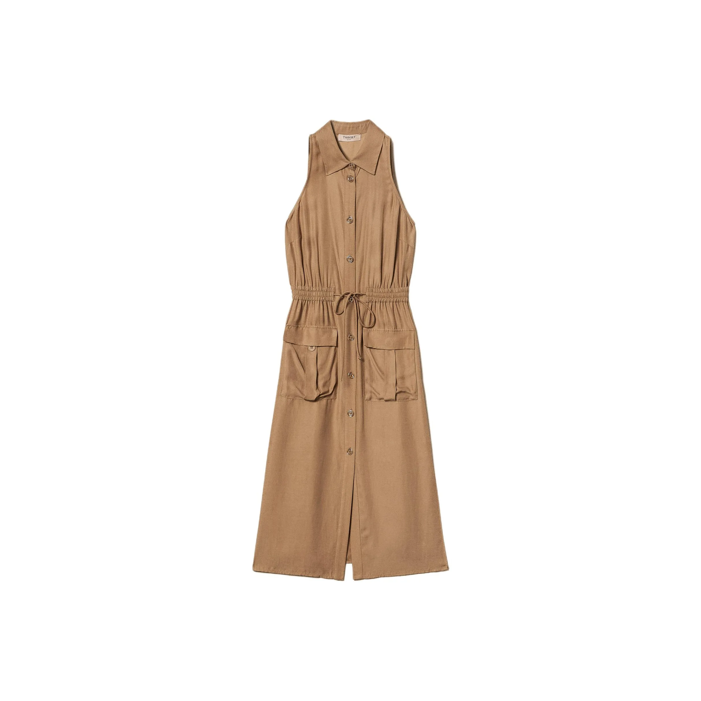 Twinset Sleeveless Dresses Women's Brown