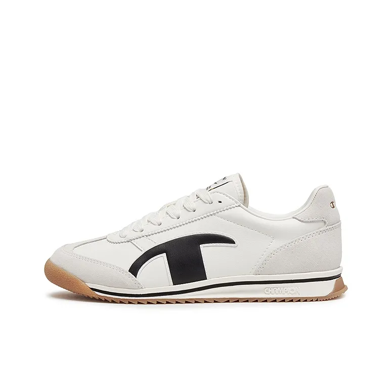 Champion Light Hop Jogging Balance Low Top Casual Shoes Men's Milk White/Black