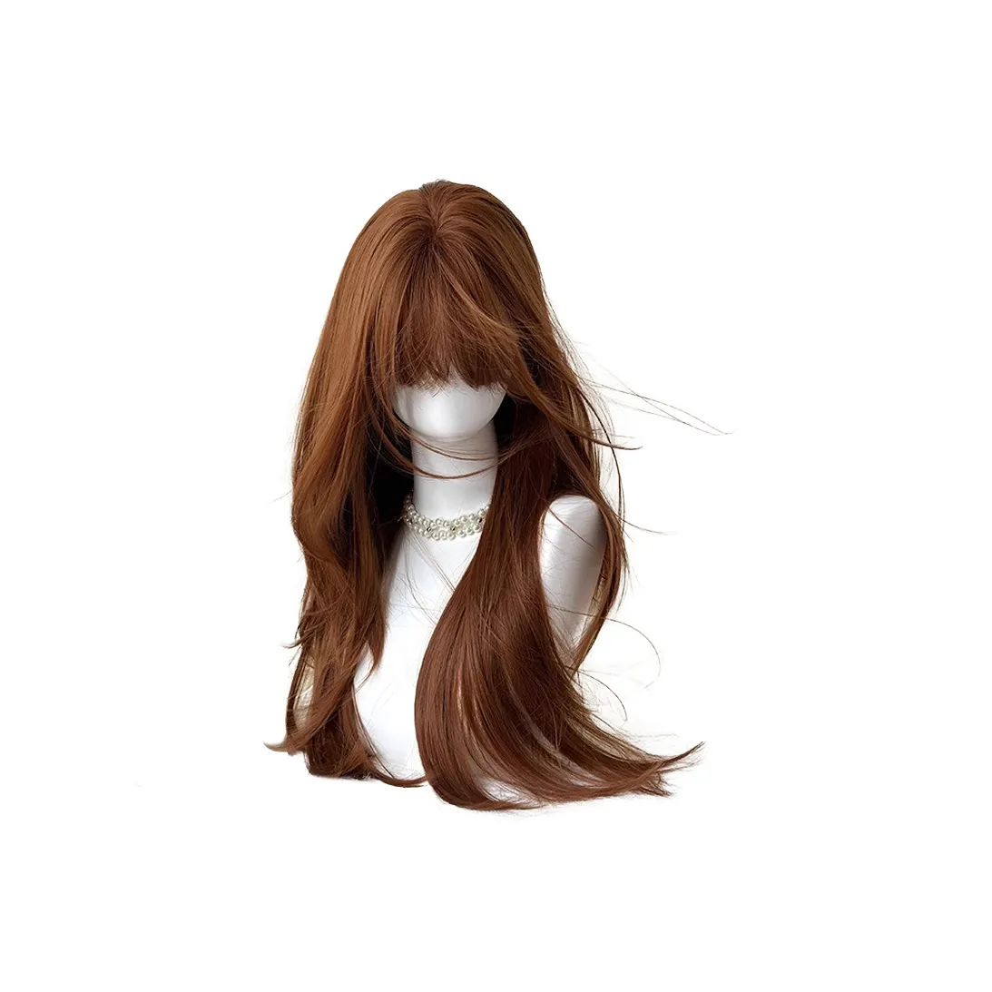 YOUXI Высокий уровень Оранжевый Коричневый Длинные Прямые волосы Лолита Парики