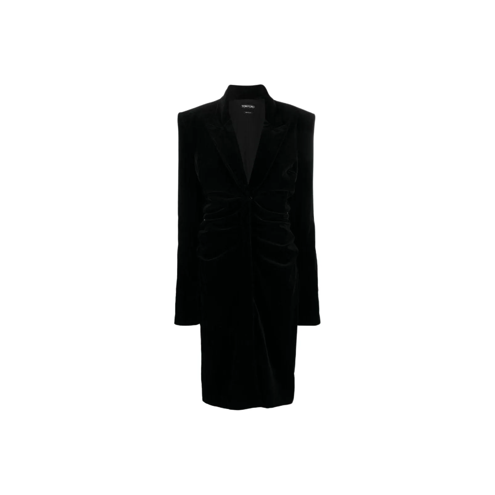 TOM FORD Plunging V neck Velvet Midi Dress