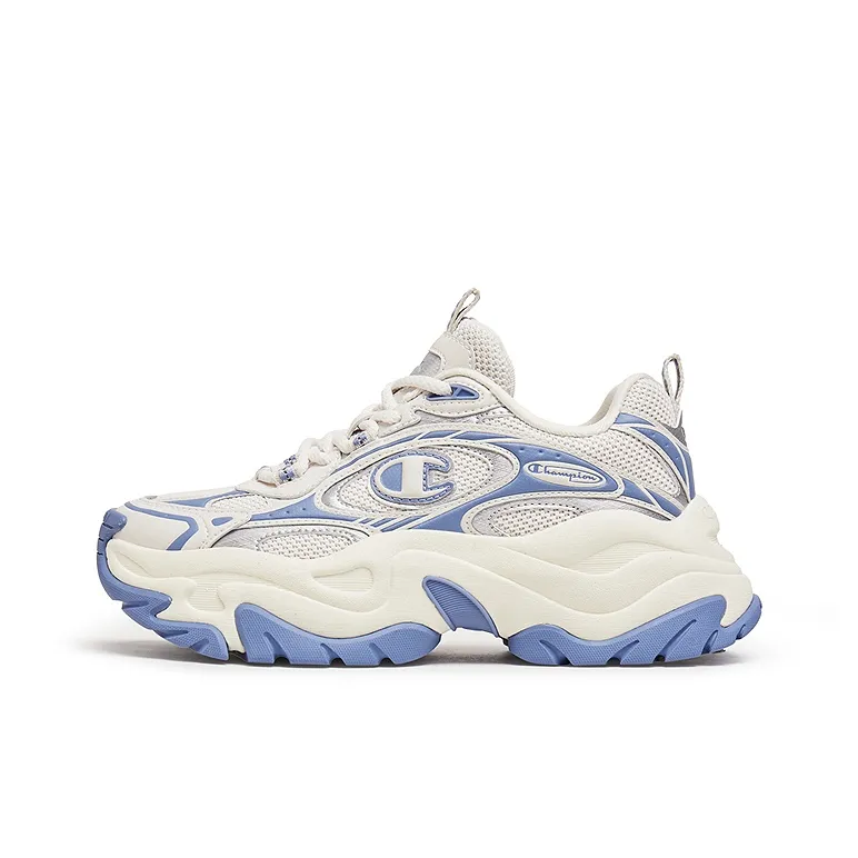 Champion Nebula Layered Balance Low Top Chunky Sneakers Women's New Beige/Timeless Blue