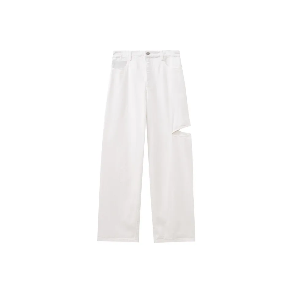 SHUIYUNJIAN Белые Женские Джинсы