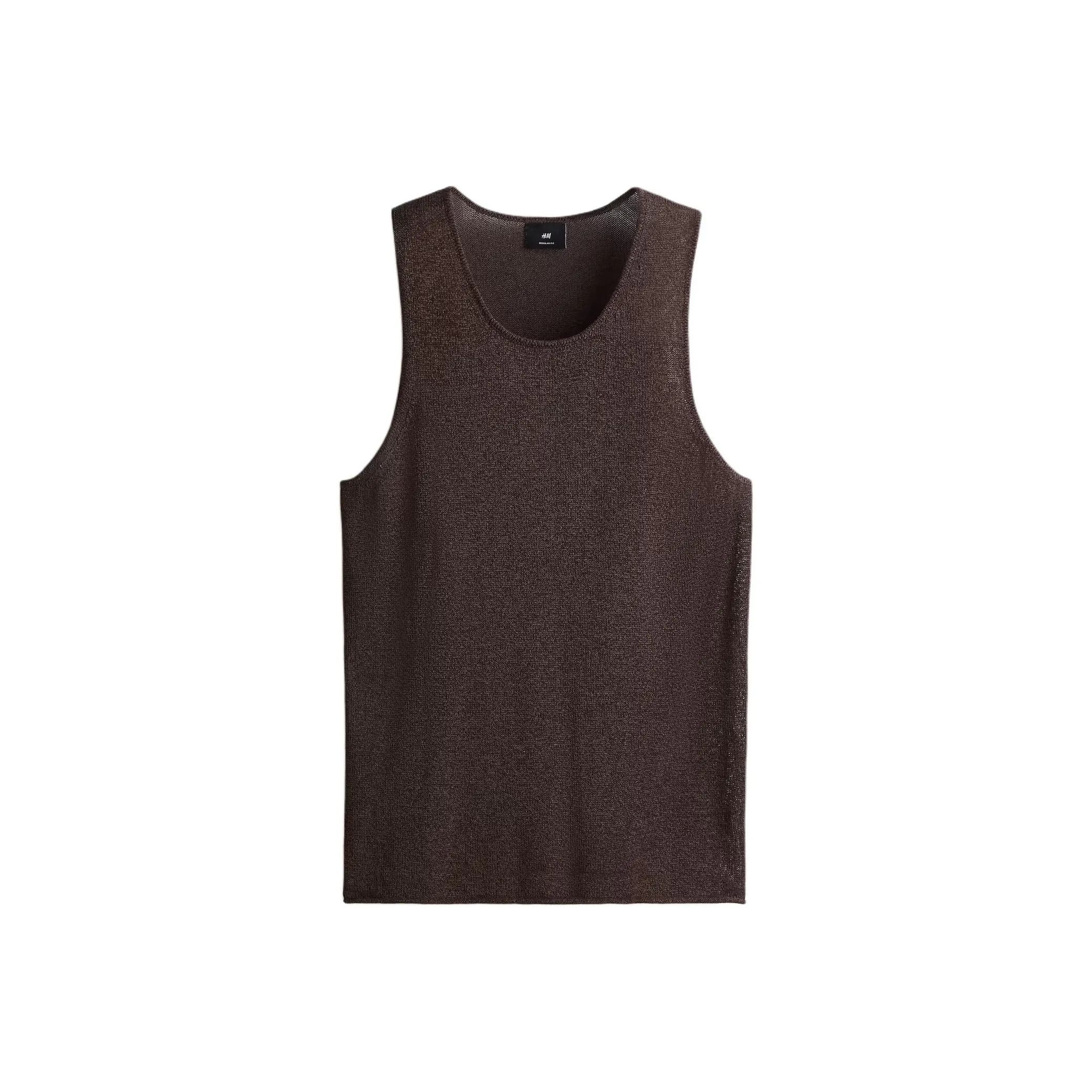 H&M Tank Tops Men's Dark Brown