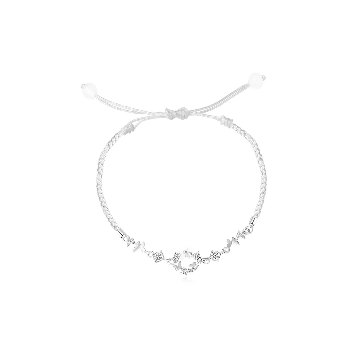 JOYDINNY Циркон Браслет Шнурки Женские