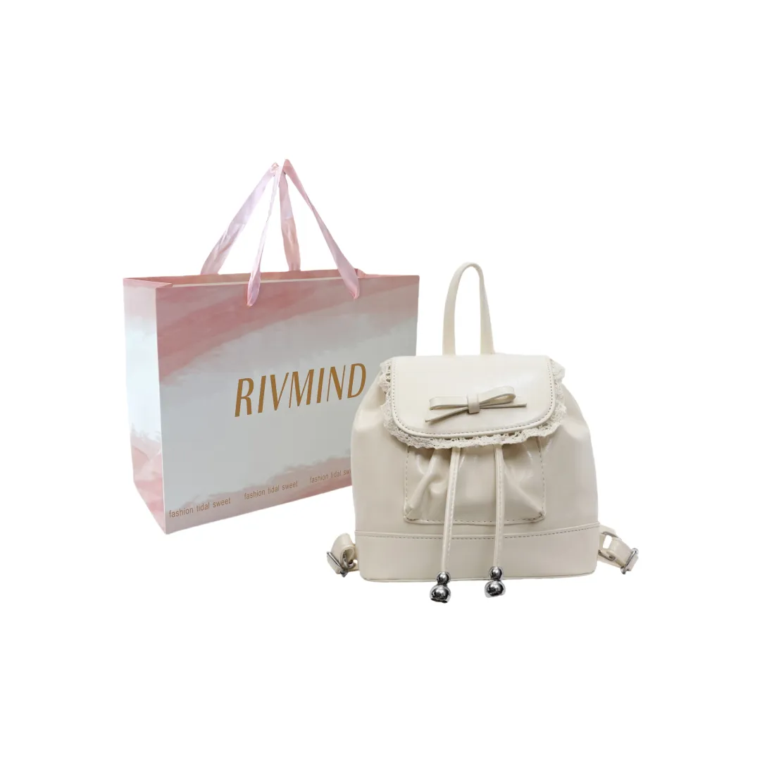 RIVMIND ПУ (полиуретан) Рюкзак Женский Белый Черный Желтый Синий