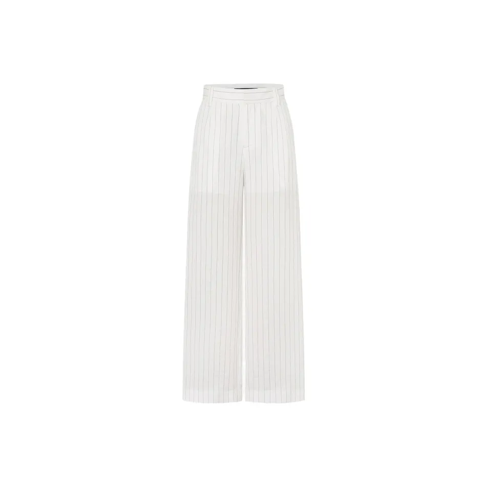 MO&CO Suit Trousers Women's White Black Stripes