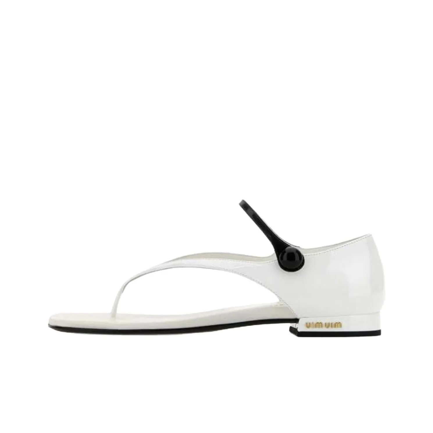 MIU MIU One Strap Sandals Women's White