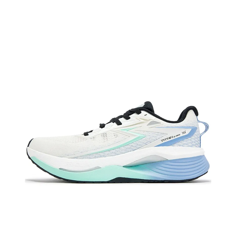 361° Амортизаторы Нижняя юбка Устойчивая к истиранию Низкий топ Нейлоновая ткань Лист Повседневная Беговая обувь Мужская Jelly Мятный