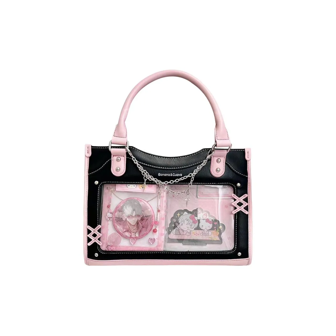 BANANA GUAVA ПУ (полиуретан) Сердцебиение Statement Одно плечо Через плечо Женские