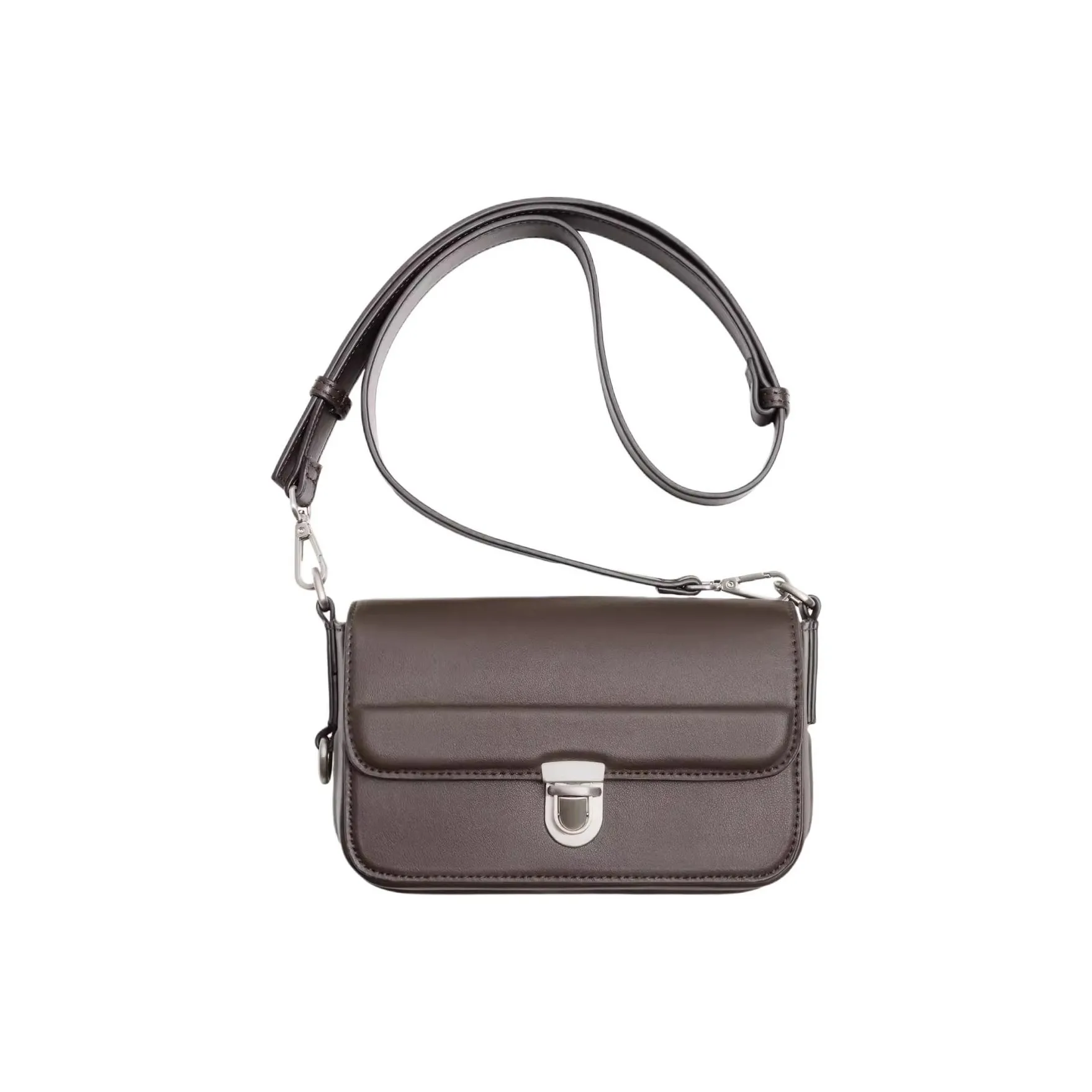 ZARA ПУ (полиуретан) Сумка через плечо Мужская Коричневая