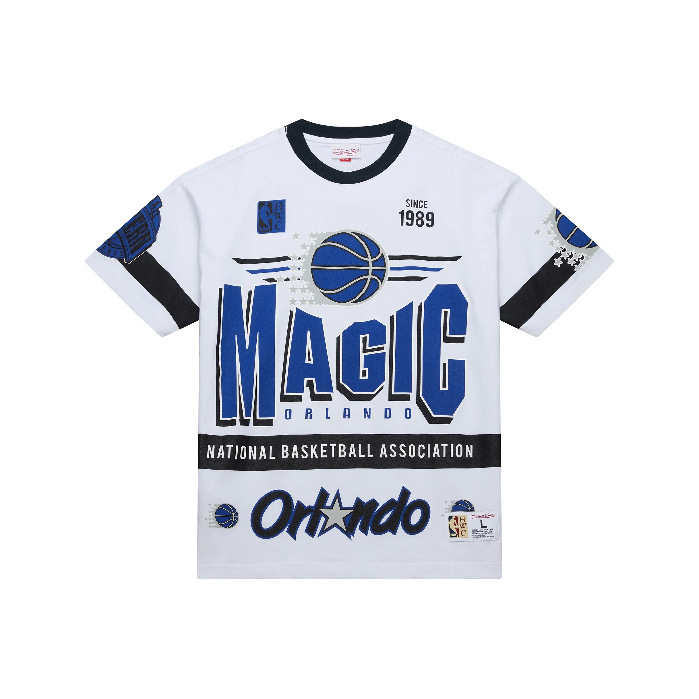 MITCHELL NESS SU25 T-Shirt Унисекс Белый