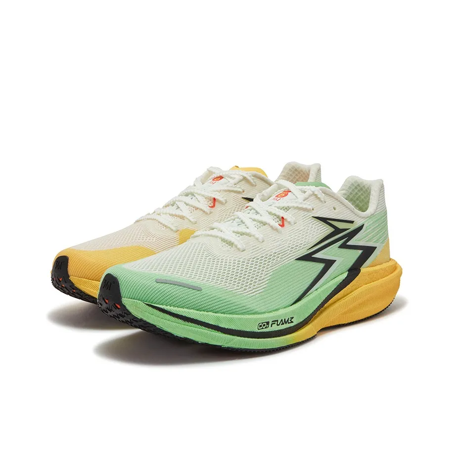 361° Speed 4 Pro Slip-Resistant Abrasion-Resistant Breathable Low-Top Беговые кроссовки Унисекс Зеленый Желтый Несовпадающие