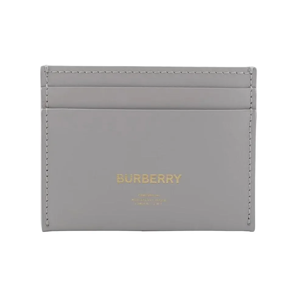 Burberry Телячья кожа Держатель для карт Женский Серый