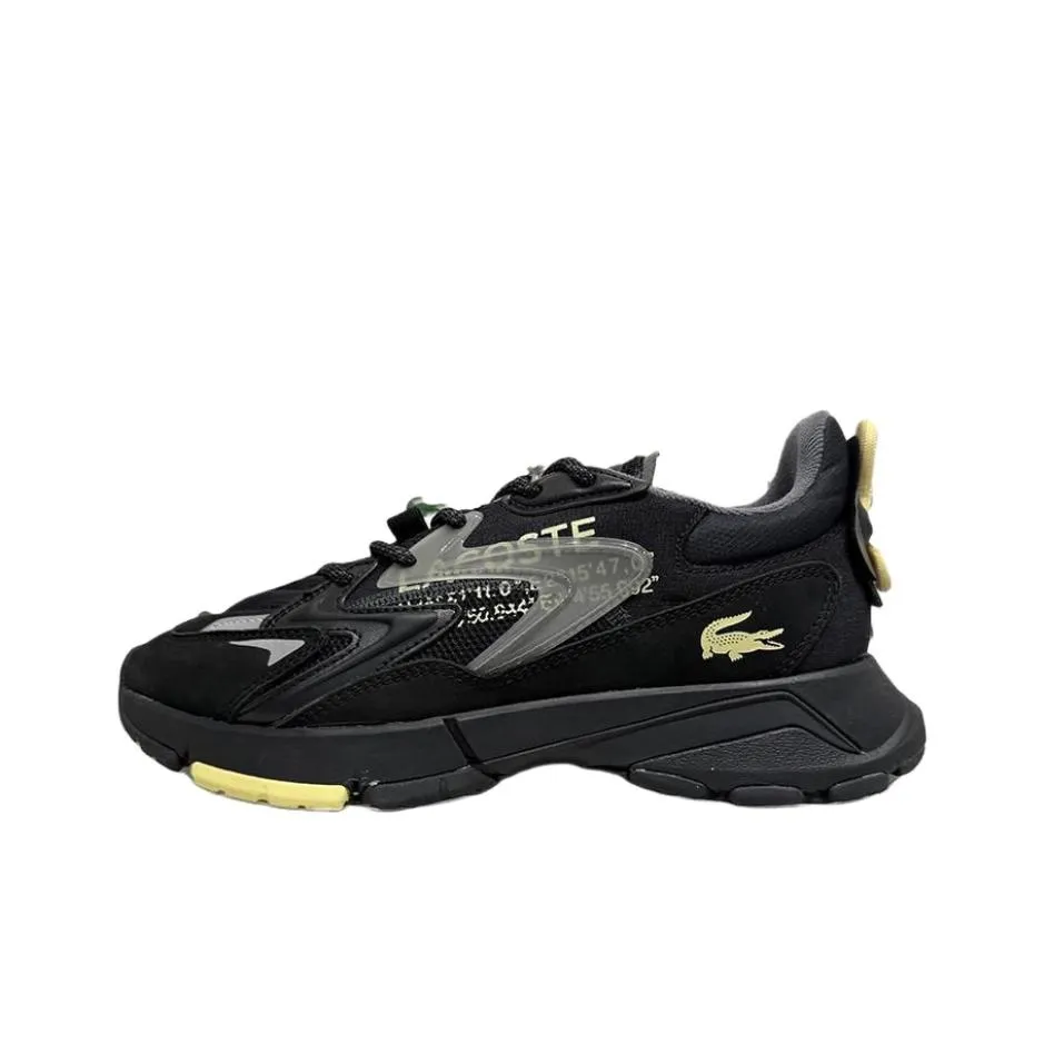 LACOSTE Collaboration L003 Neo Противоскользящий Устойчивый к истиранию Низкий Топ Casual Мужской Черный