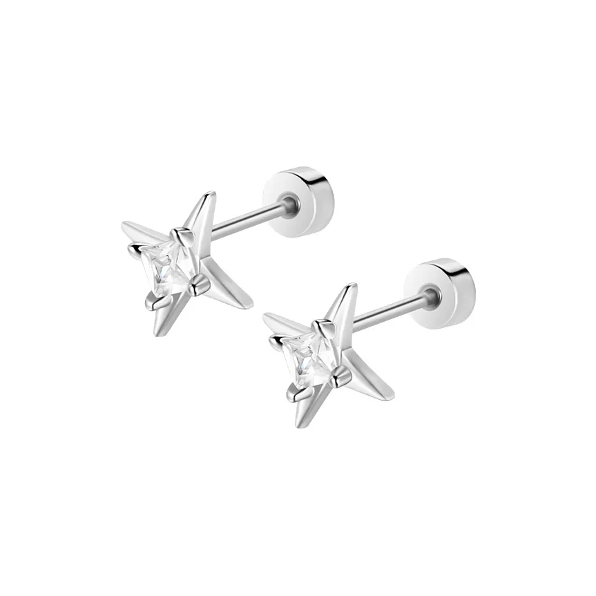 Daisy Dream Титановые стальные серьги-гвоздики унисекс