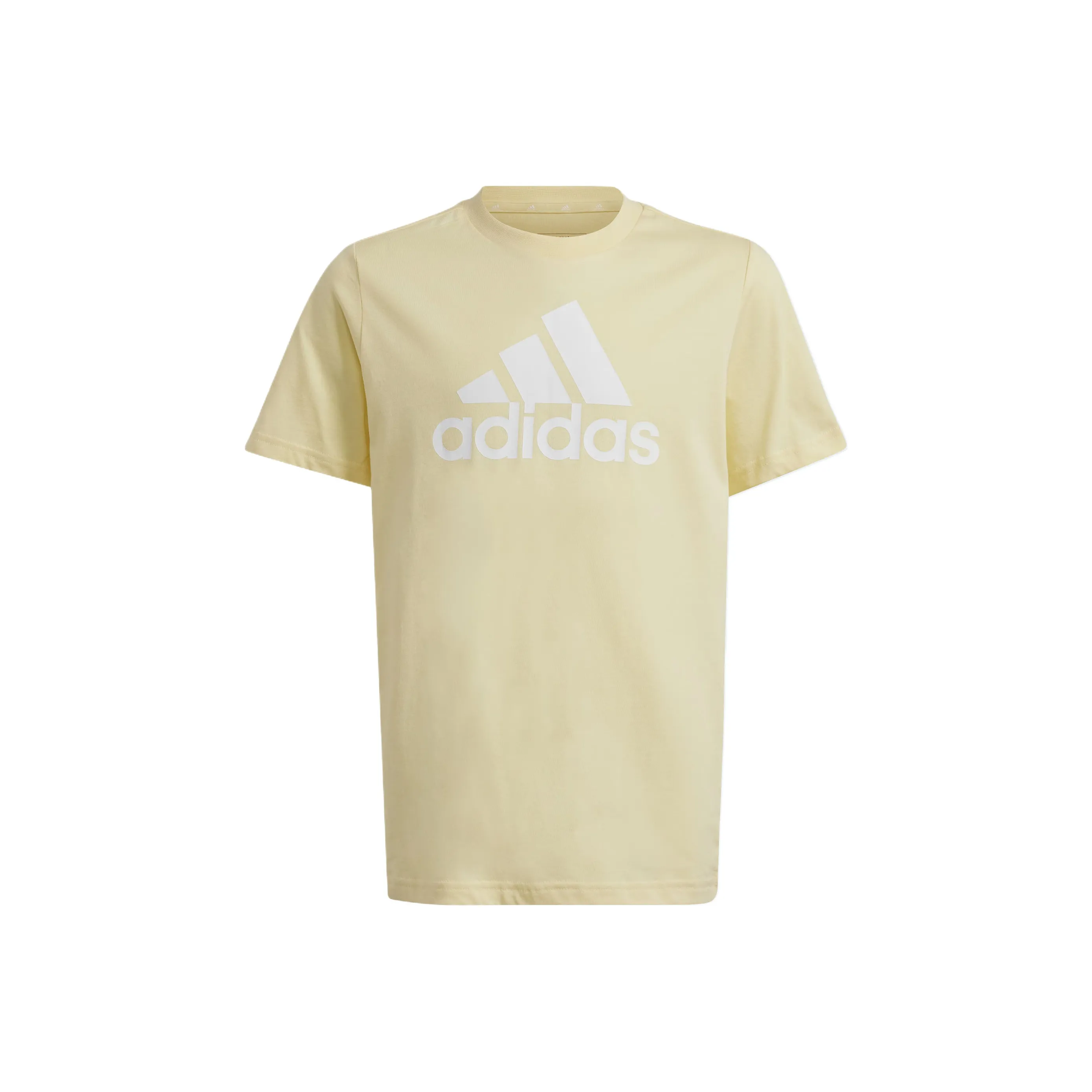 Adidas Essentials T-Shirt Желтый Белый Подростки