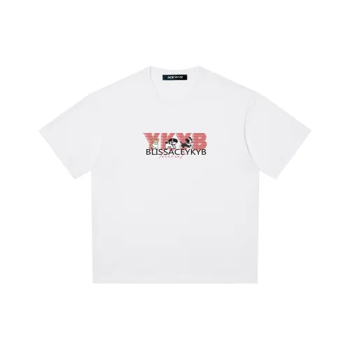 YK&YB Белая унисекс футболка