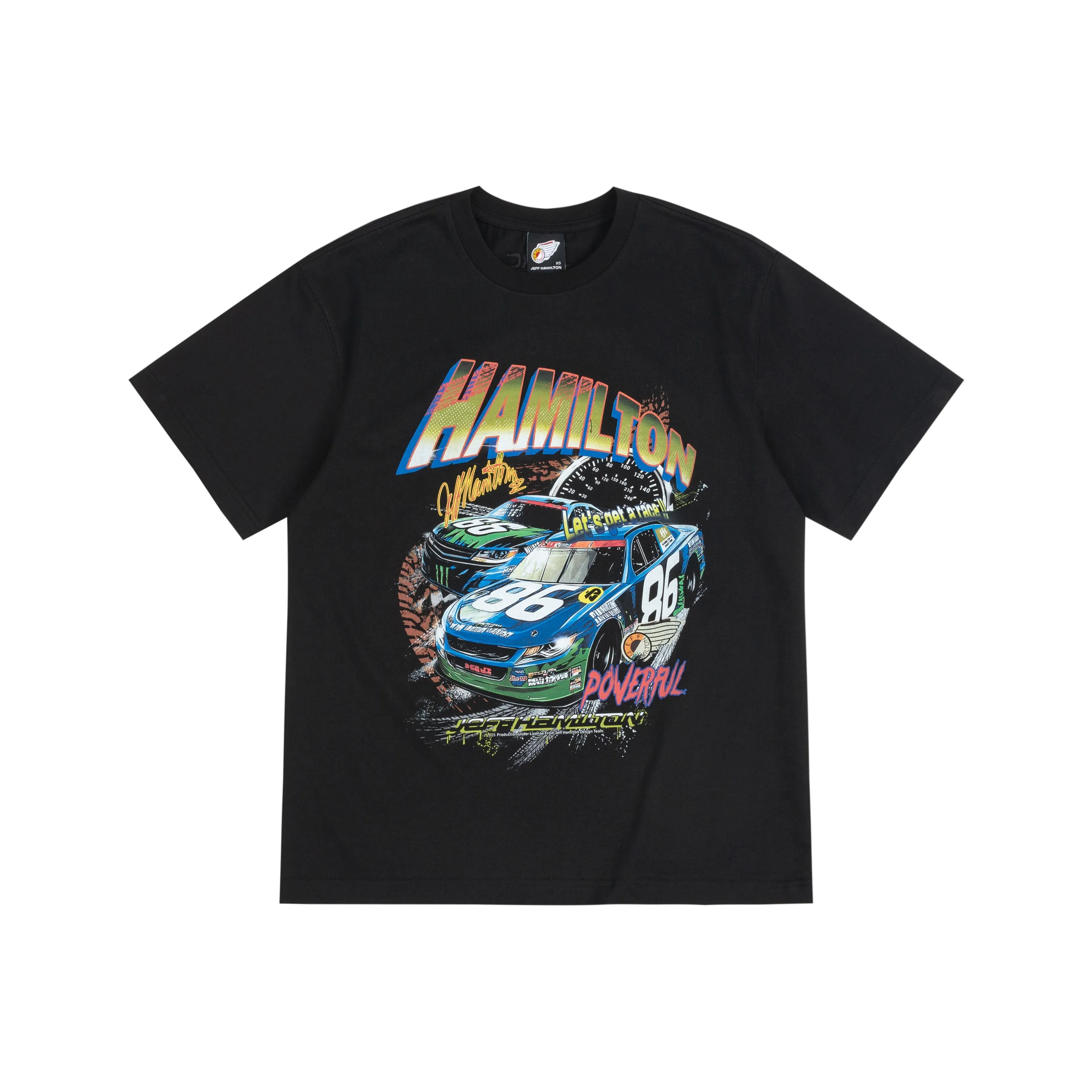 JEFF HAMILTON Черная унисекс футболка