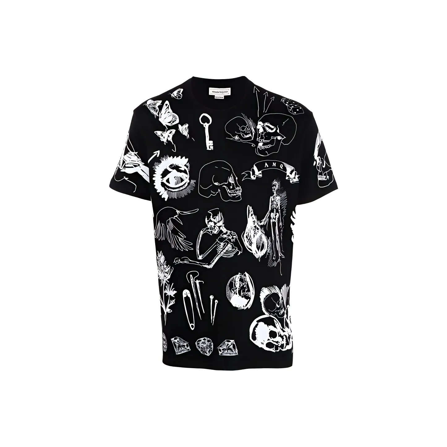 Alexander McQueen T Shirts Men Black