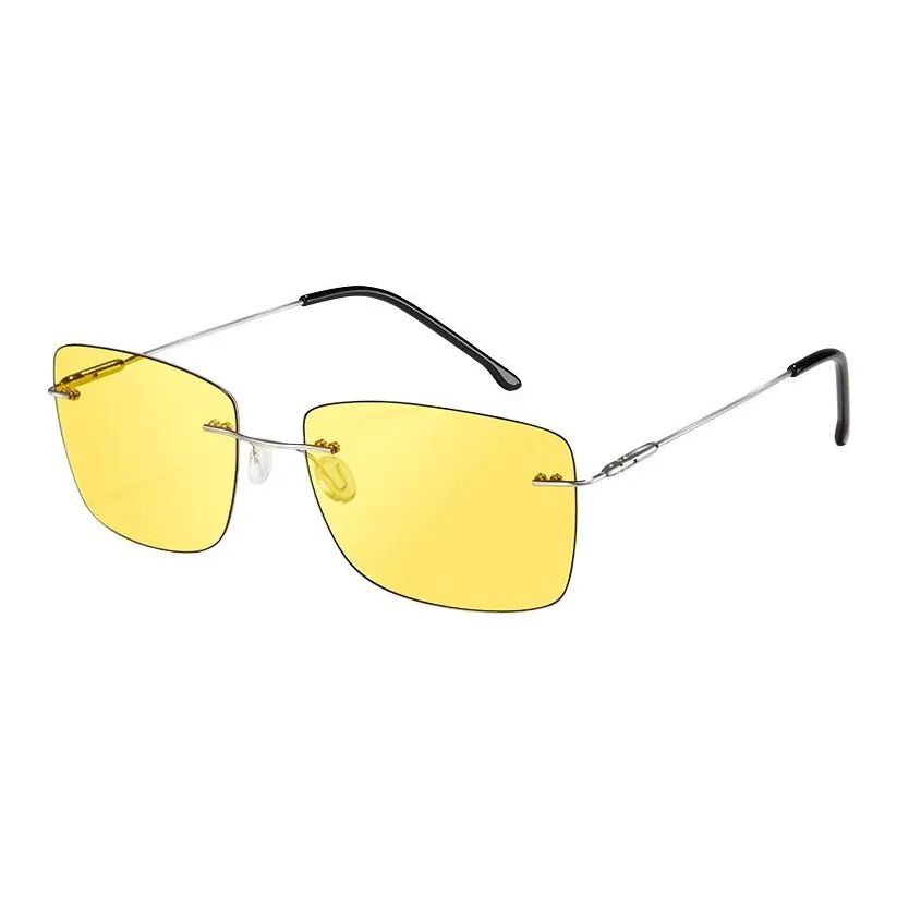 CYXUS Металл Квадратные Солнцезащитные очки Унисекс Серебряный