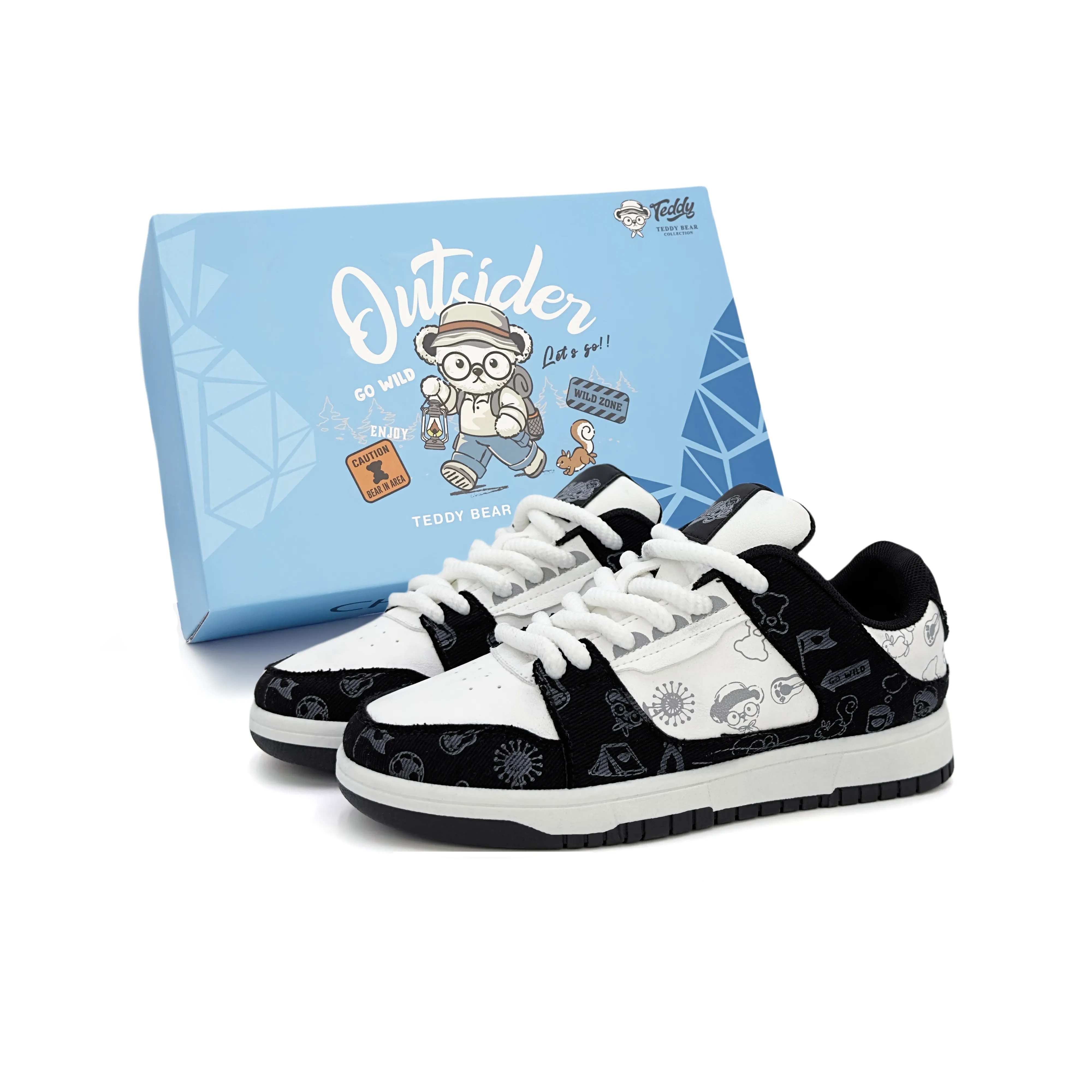 Коллекция Teddy's Low Top Скейтборд Кроссовки Унисекс