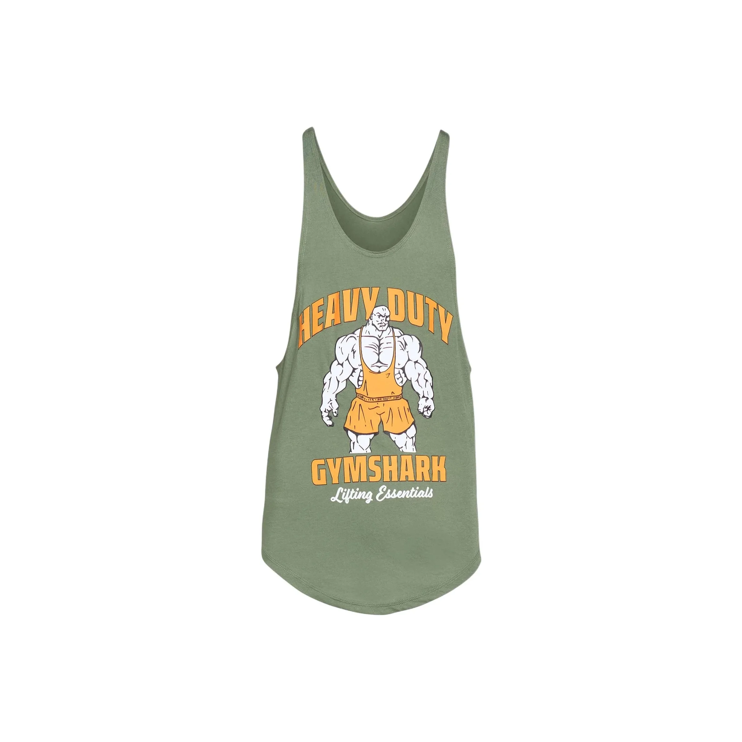 GYMSHARK Топ Мужской Пава Зеленый