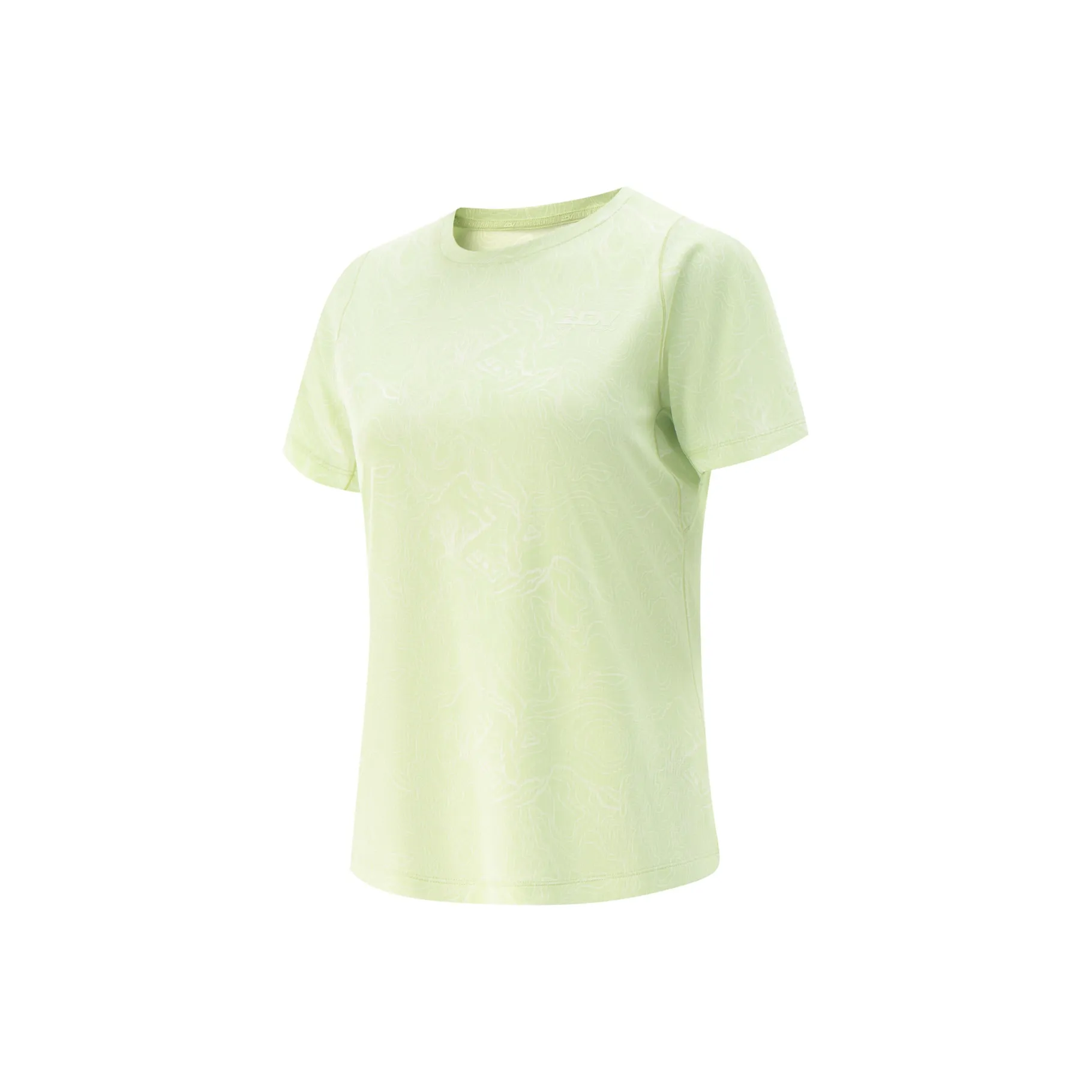 LINING RUNNING Collection T-Shirt Женская Эльф Зеленый Full С принтом