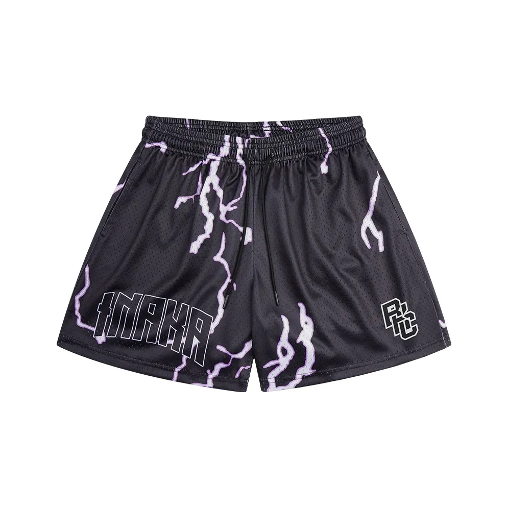 BKCXZICE Basketball Shorts Unisex Black Purple