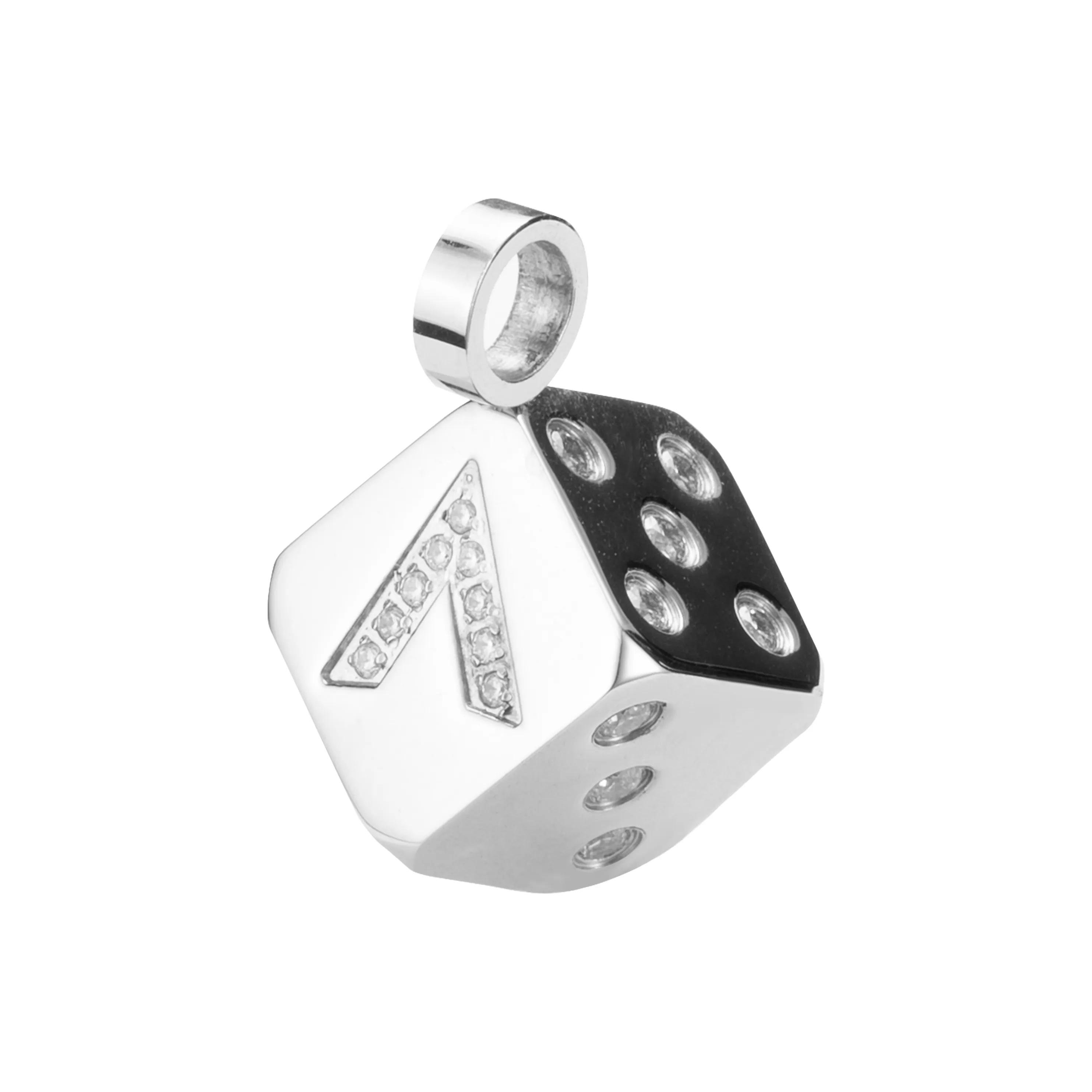 ACIUM Роскошь Минималистский стиль Титановая сталь Не окисление Индивидуальный Модный Премиум Кубик Подвеска Унисекс