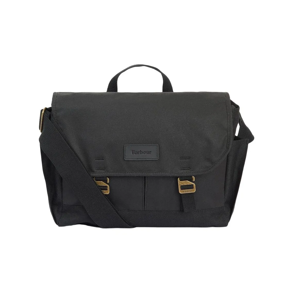 BARBOUR Cotton Messenger Bag, Shoulder Bag, Crossbody Bag, Handbag Regular Men's Black