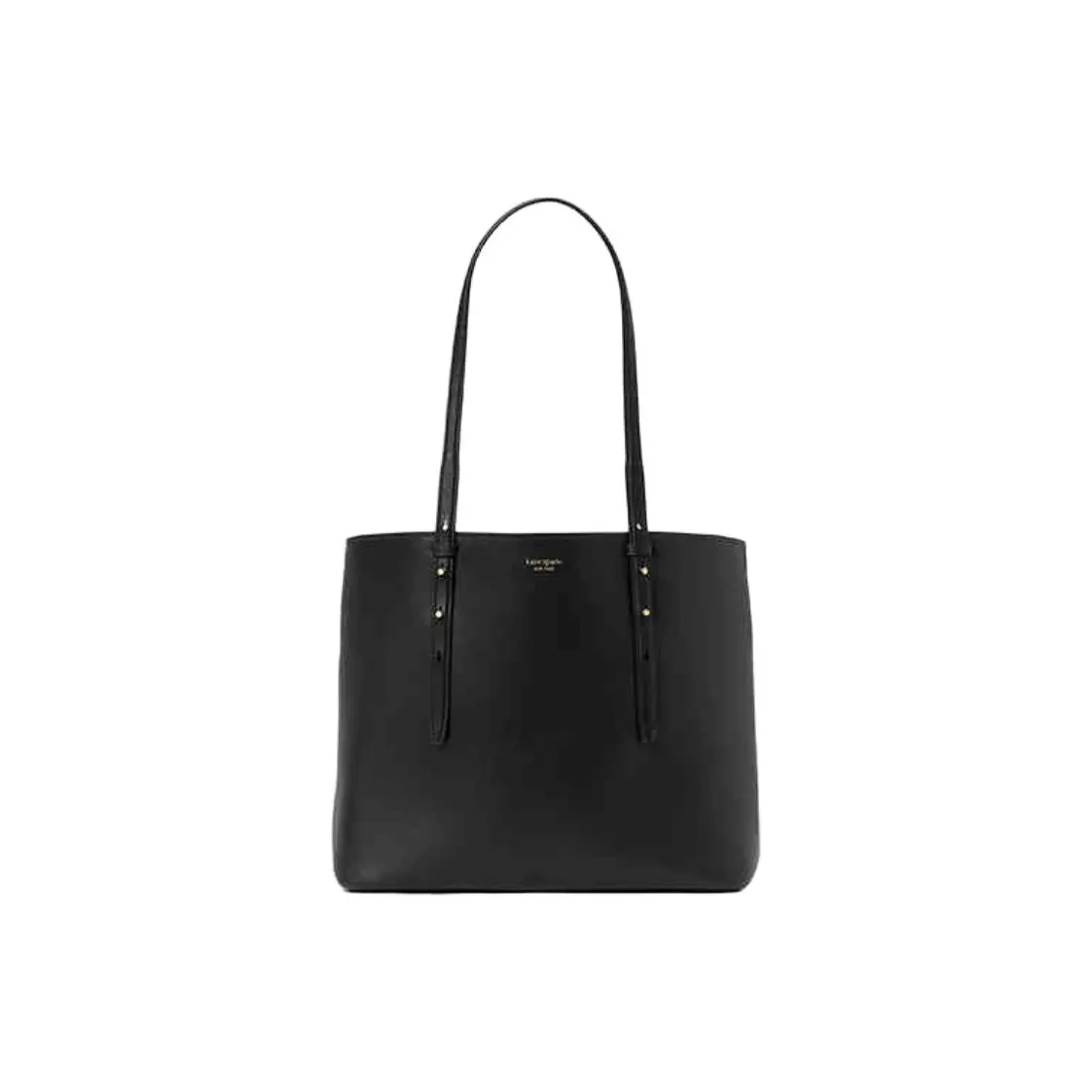 Kate Spade Коровья кожа Тоут Сумка Сумка для покупок Сумка на плечо Большая женская Черная