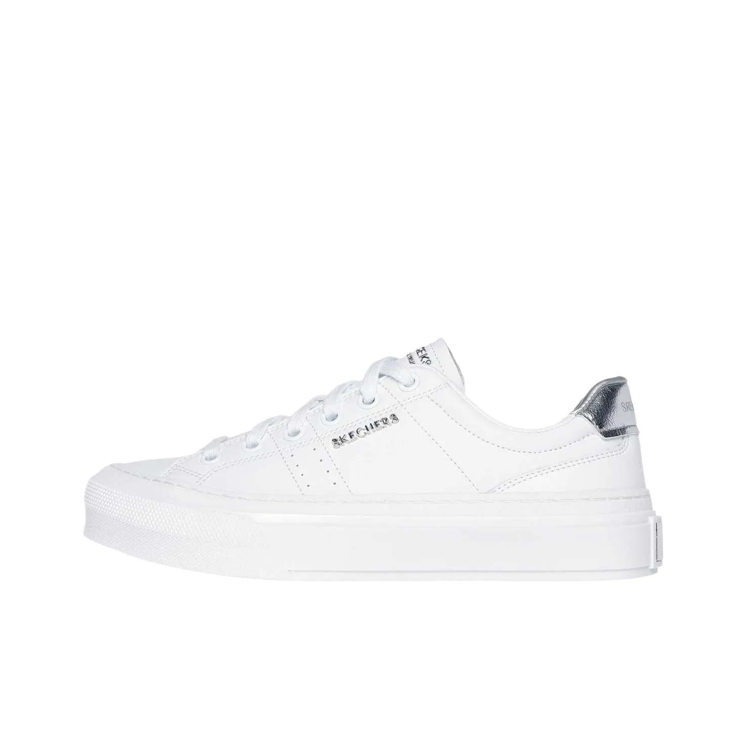 Skechers Selene Sophisticated Style Low Top Skateboard Shoes Women's White