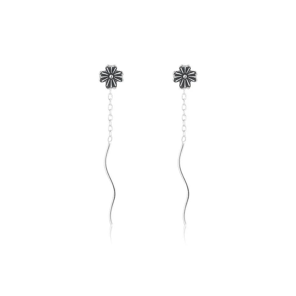 Yab S925 Silver Drop Earrings Women's