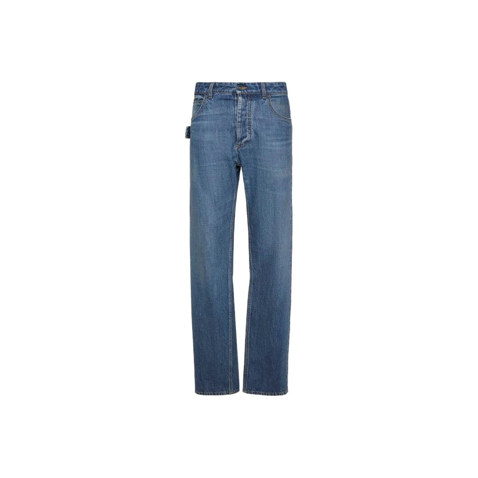 Bottega Veneta High Rise Straight Denim Pants