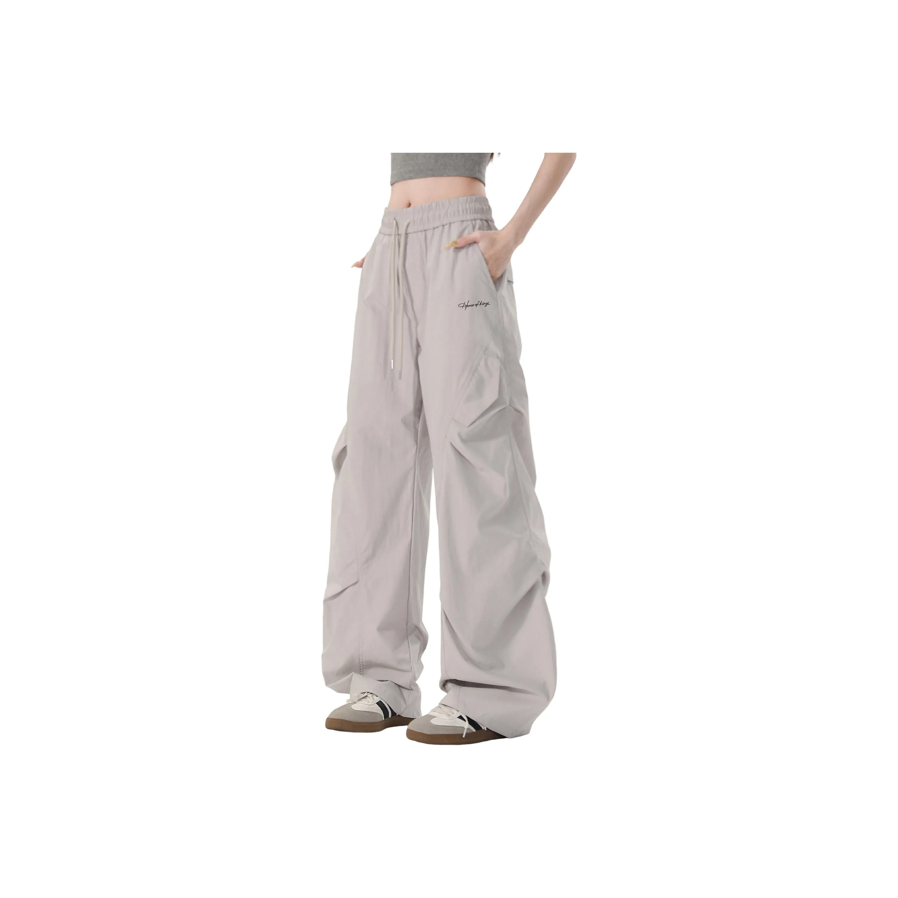 Picnic on the Riviera dress Blue Casual Pants Unisex