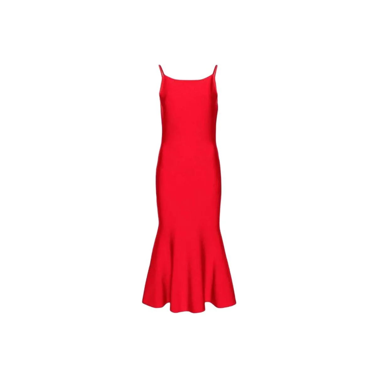 Alexander McQueen Square-neck Flared Midi Dress