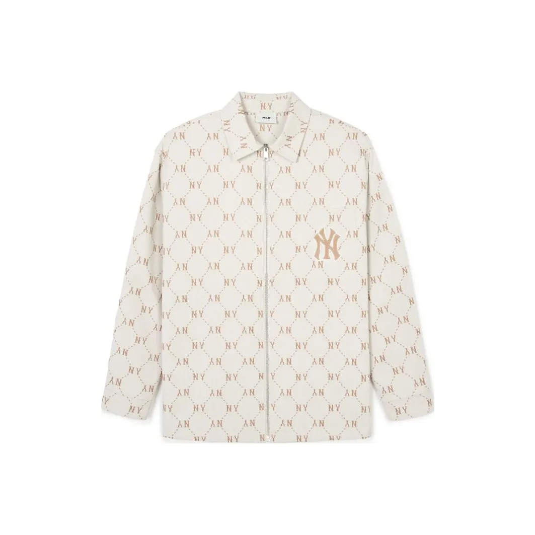 Mlb Base Logo SS24 New York Yankees Куртки и Пальто Унисекс Кремовый