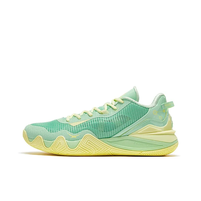PEAK Basketball Coca-Cola Shoes Men Low Top Bright Grass Green