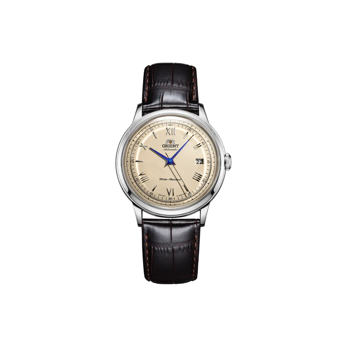 ORIENT Babino Collection Кремовая автоматическая механическая часы с кожаным ремешком унисекс желтый циферблат