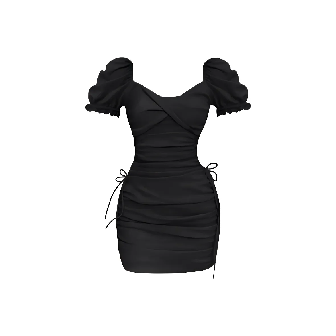 BELOVED STARRY Короткое платье с короткими рукавами женское