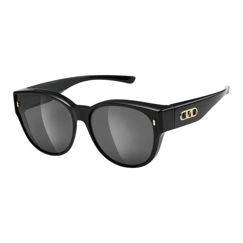 One One TR90 Металл OVAL SUNGLASSES Унисекс Черный