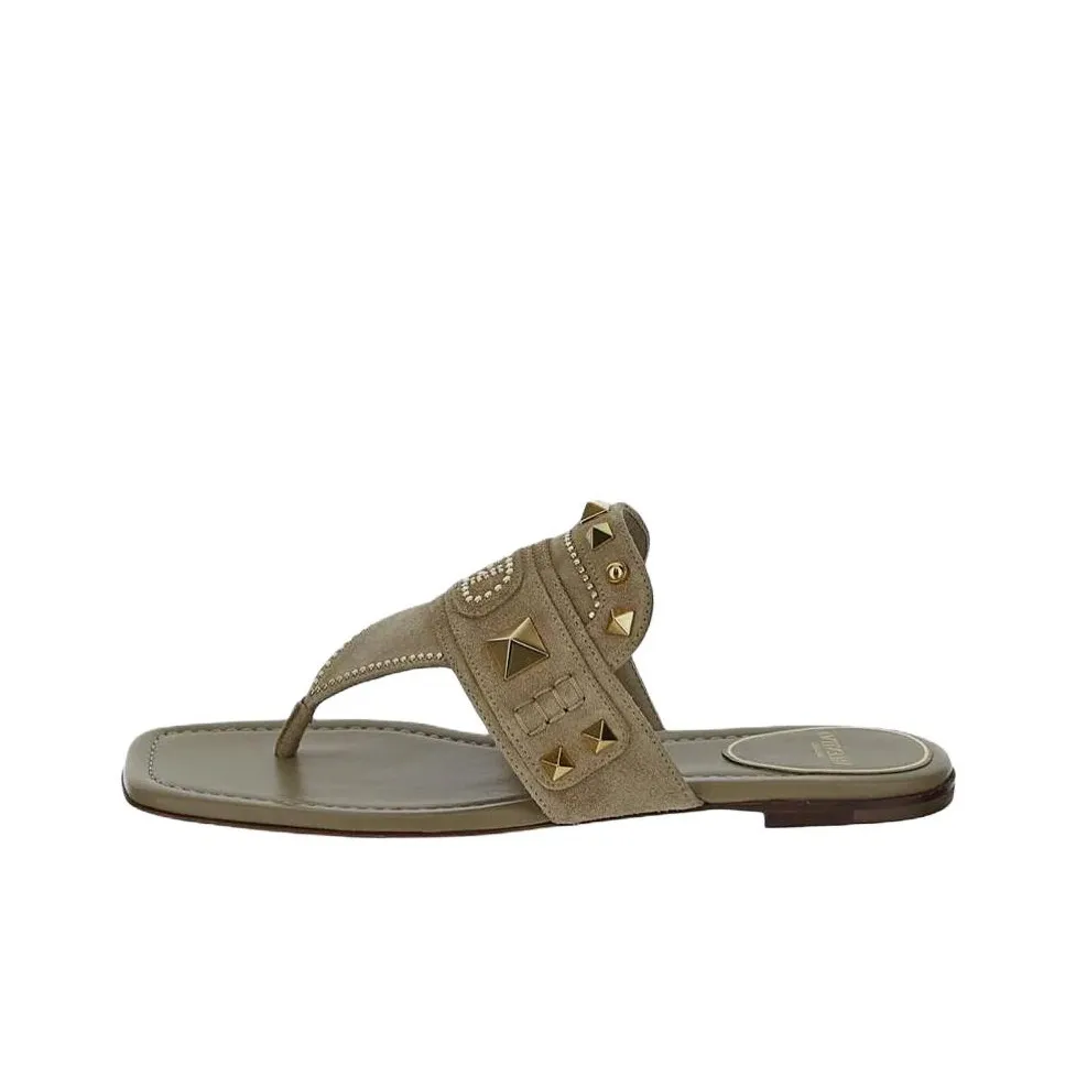 Valentino Garavani Rockstud Slip On Thong Sandals Women's