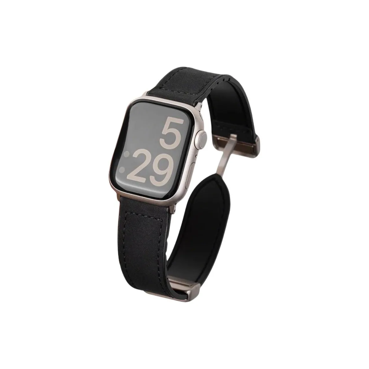 KVZUVUU Ремешок Apple Совместимость Кожа Материал IwatchS10 S9 8 7 6 Ultra