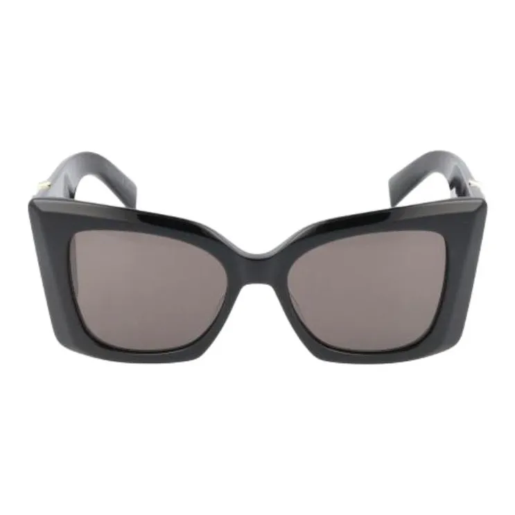 SAINT LAURENT Acetate Cat Eye Sunglasses Women's Black