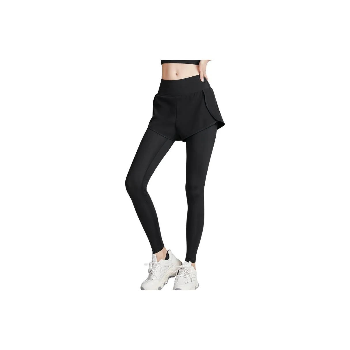 Plus Loose Drop Shoulder Ecru Marl Hoodie Sports Pants Women's